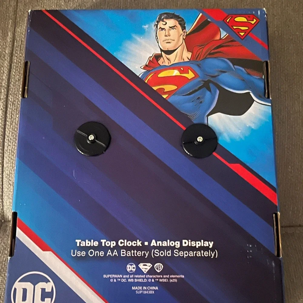 New Superman Table Top Clock 9
